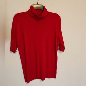 Liz Claiborne Vibrant Red Knit Turtleneck